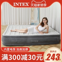  Intex inflatable mattress Double-layer household air cushion bed thickened extra high single double bed with pillow large inflatable bed