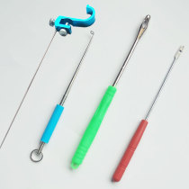 Blind poking Japanese hook stripper stainless steel hook back deep throat fishing hook picker hook picker under fish tool Fish guard needle