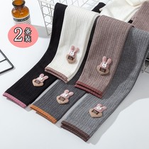 Childrens leggings Womens Spring and Autumn New thin fashion slim girl pants outside wearing foreign baby cotton pants tide