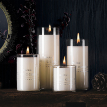 Candle cup Glass Candlestick Candlelight dinner Romantic Valentines Day Hotel Wedding home European decoration Cylindrical candle