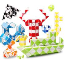 Yongjun shaped Rubiks cube puzzle variety magic ruler 72 segments 96 segments Serpentine long strip spring childrens childrens toys