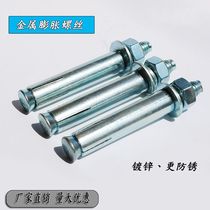 Galvanized expansion screw expansion bolt iron extended metal expansion screw M10x100 air conditioning bracket Bolt