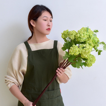 Emulated floral wood embroidered ball fake flower bouquet bedroom living room prototype room with flower Benwood snowball flower arrangement decoration pendulum piece