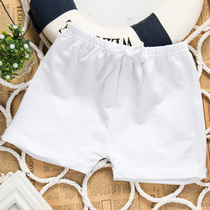 Children pure white shorts 61 performance male and female pure cotton outside wearing red 50% hot pants toddler baby beach pants