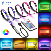 5v TV Background Electric Race Atmosphere Computer Led Lights with Color Chromic USB Super Bright Remote RGB Light Strip Trim