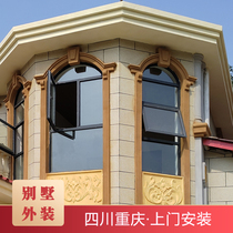 eps line foam window cover line Villa exterior wall decoration window relief European beam support Eaves beam towed finished