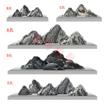 Natural Snowwave Stone slicing combined Taishan stone room inside and outside withered landscape Landscape Fake Mountain Stone Outdoor Stone Sculpted Wind Landscape Stone
