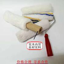 High temperature resistant roller brush non-curing waterproof special roller corrosion resistant wooden core roller iron pipe roller