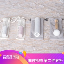 Rubber Rod silicone stick Crystal Bowl acrylic bar knocking stick grinding stick Bowl musical instrument accessories bag bag