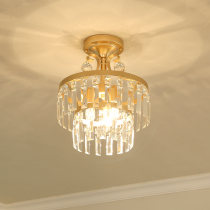 American crystal ceiling lamp entrance hall entrance corridor bar balcony lamp simple European French crystal lamp