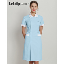 Le Beikang Hospital nurse uniform short sleeve female dental pharmacy Medical uniform skirt Plastic beauty salon work clothes summer