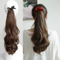 Pony-tailed wig female hair pear flower roll ponytail micro-roll natural hair tail strap wig fake ponytail