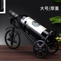 Home creative retro European wrought iron red wine rack ornaments wine cabinet wine furnishings