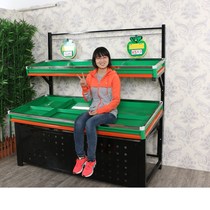 Special supermarket special iron multi-layer single double layer large vegetable water dried fruit shop promotion display shelf