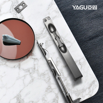 Yagutianearth secret bolt anti-theft door Double open door Invisible Child door stainless steel central control latch fire door