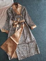 chen house double layer thick silk silk satin luxury home clothing coat bathrobe long sleeve womens robe