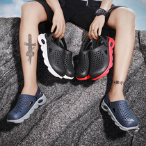 Non-slip hole shoes mens trachei sandals men summer EVA sandals amphibious bag head slippers quick-drying wading shoes