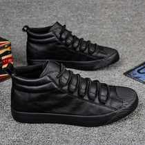 Black samurai high shoes men 2021 Winter new Korean trend wild sports casual board shoes mens Martin boots