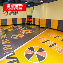 Childrens fitness glue custom pattern gym private education ground glue 360 function training mat pvc sports floor