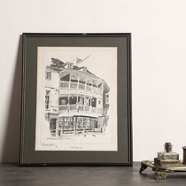 British London 60 s George Hotel Printmaking vintage European Printmaking Collection