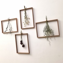Wall decoration ins dried flowers bouquet retro shop decoration living room bedroom simple wall hanging homestay home soft clothing
