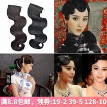 Retro hand push corrugated bangs Republic of China wig cheongsam sexy dancer studio bride pan head wig