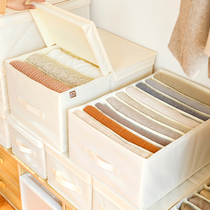 Wardrobe sweaters contain boxes clothes and artifacts household cloth drawers with a decomposed collection box cover