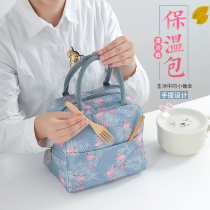 Lunch bag Hand bag large insulation bag waterproof women bag hand carrying lunch bag Korean fresh lunch bag