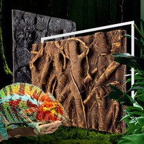 Reptile tortoise lizard feeding box 3D background board imitation rock three-dimensional wall climbing pet imitation ecological landscape 2