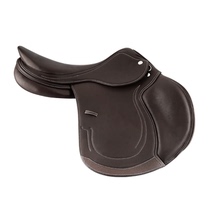 caavassion double layer cow leather obstacle saddle English-style deep brown English-style saddle Loch 8202021 with 8202021