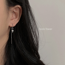 bolo 4-mango Star Lean Stream Suear Thread Lukewarm Wind Female New Tide Brief Chain Long Temperament Ear-Ear Nail Tide