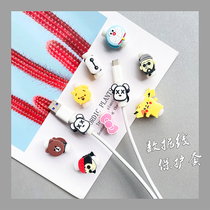 Suitable for Huawei Xiaomi Samsung VIVO Android data line protective sleeve charging line anti-break protection head