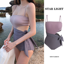 Swimsuit Women 2021 New Korea ins Fashion Slim Slim Sexy Color Sespersome Hot Spring Swimsuit