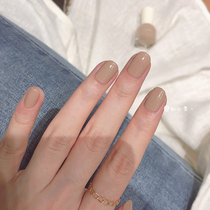  Liu Xiaoyi Judydoll orange flower nail polish female nude color 02 milk tea color autumn and winter nail art white student style