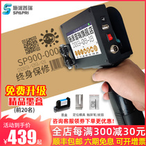 Spapri SP900 small handheld intelligent inkjet printer labeling price coding digital number Automatic laser coding machine online printing production date ink inkjet printer