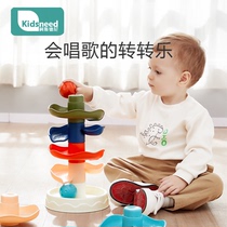 Fun track turn music rolling ball ball tower baby stacked music Baby Children 01 educational early education toys 23 years old