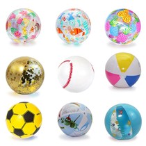 Net red beach ball water inflatable water polo children early education swimming water ball baby inflatable toy color ball