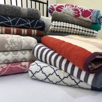 Foreign trade export brand original single thickening hundred percent cotton long-staple cotton bath towel shear label strong water absorption