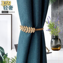Curtain strap Light luxury rope Luxury Nordic style tie strap Wild tie strap Tie flower gold curtain buckle