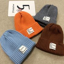 South Koreas new same label wool hat autumn and winter hat childrens cute knitted hat warm baby parent-child hat