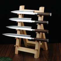 Kitchen Sashimi Knife Tool Holder Sushi Cuisine Knife Tool Holder Discharge Knife wood knife holder Bull Knife Fish Head Knife Willow Blade Day Style Knife Rest