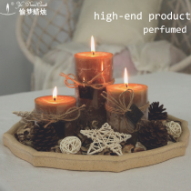 Aromatherapy candle imported essential oil large cylindrical fragrance home bedroom soothe the nerves and sleep purification air decoration ornaments