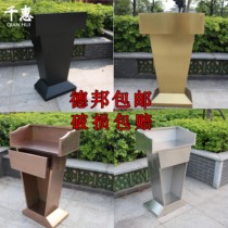Stainless steel podium outdoor registration station host station master of ceremony speech desk courtesy station