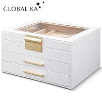 Drawer jewelry box Large capacity storage box Ring necklace earrings Hand jewelry box Light luxury high-end wedding gifts