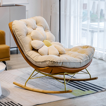 Light luxury rocking recliner balcony single sofa small apartment simple living room Adult Net red lazy leisure rocking chair