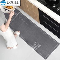 Kitchen floor mat non-slip oil-proof doorway household waterproof foot pad water and oil-absorbing dirt-resistant mat erasable disposable carpet