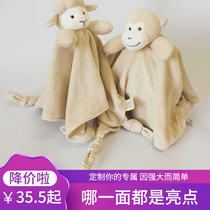 New natural organic colourful cotton Sufi baby deer baby doll without dropping Mao monkey baby saliva towel baby