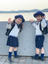 School Uniform Banfu Cute Inlun Uniform Sailor Sweater Sweater Childrens Cardiovert Kindergarten Elementary School Autumn Winter Photo Positive Dress