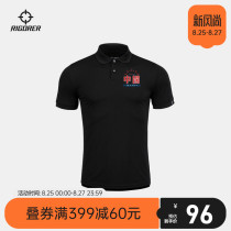  Prospective 2021 new (China)printed sports polo shirt mens lapel basketball running casual short-sleeved fast