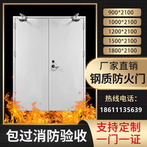 Manufacturer Direct sales Grade A B grade steel wood Stainless Steel Fire Door Kitchen Channel Fire Door Fire Door Customize